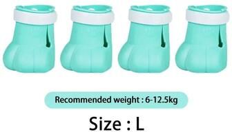 Uplifted Finds Anti Scratch Silicone Cat Paw Protector Boots green l