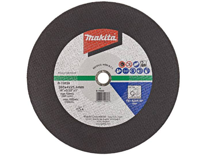 Makita 350 x 25\,4 x 4\,0 mm Doorslijpschijf Staal - B-70839