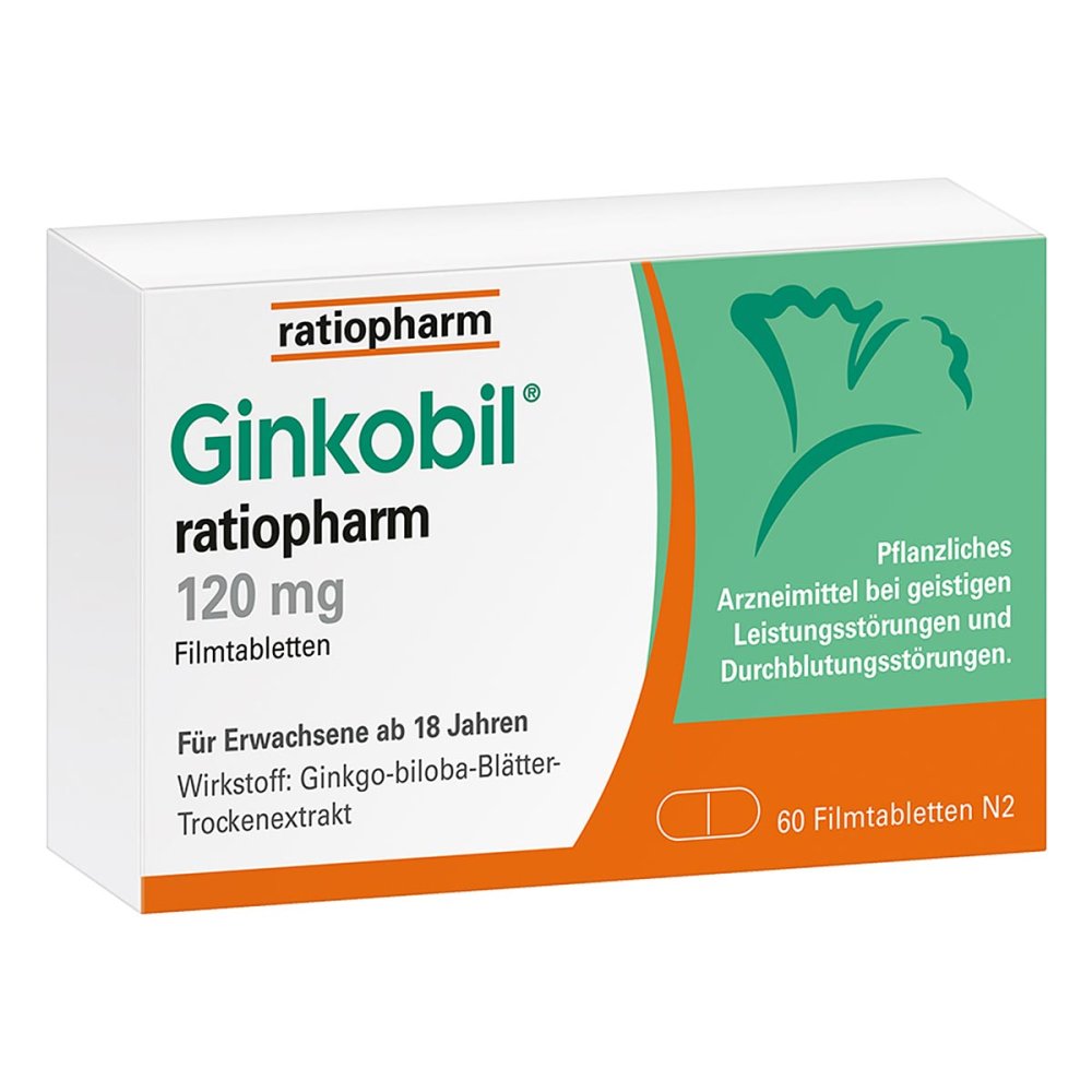 ratiopharm GmbH Ginkobil ratiopharm 120mg mit Ginkgo biloba 17507157