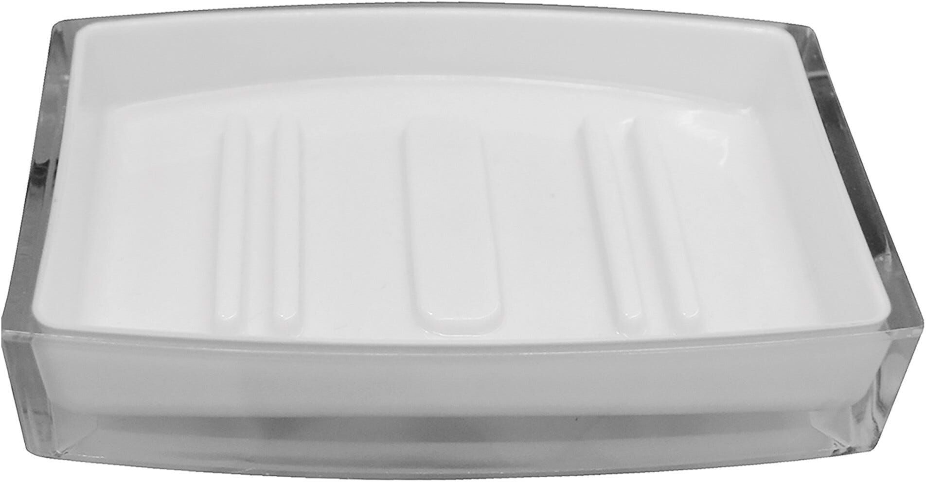 Tecnomat PORTASAPONE SERIE CITY IN PLASTICA COLORE BIANCO