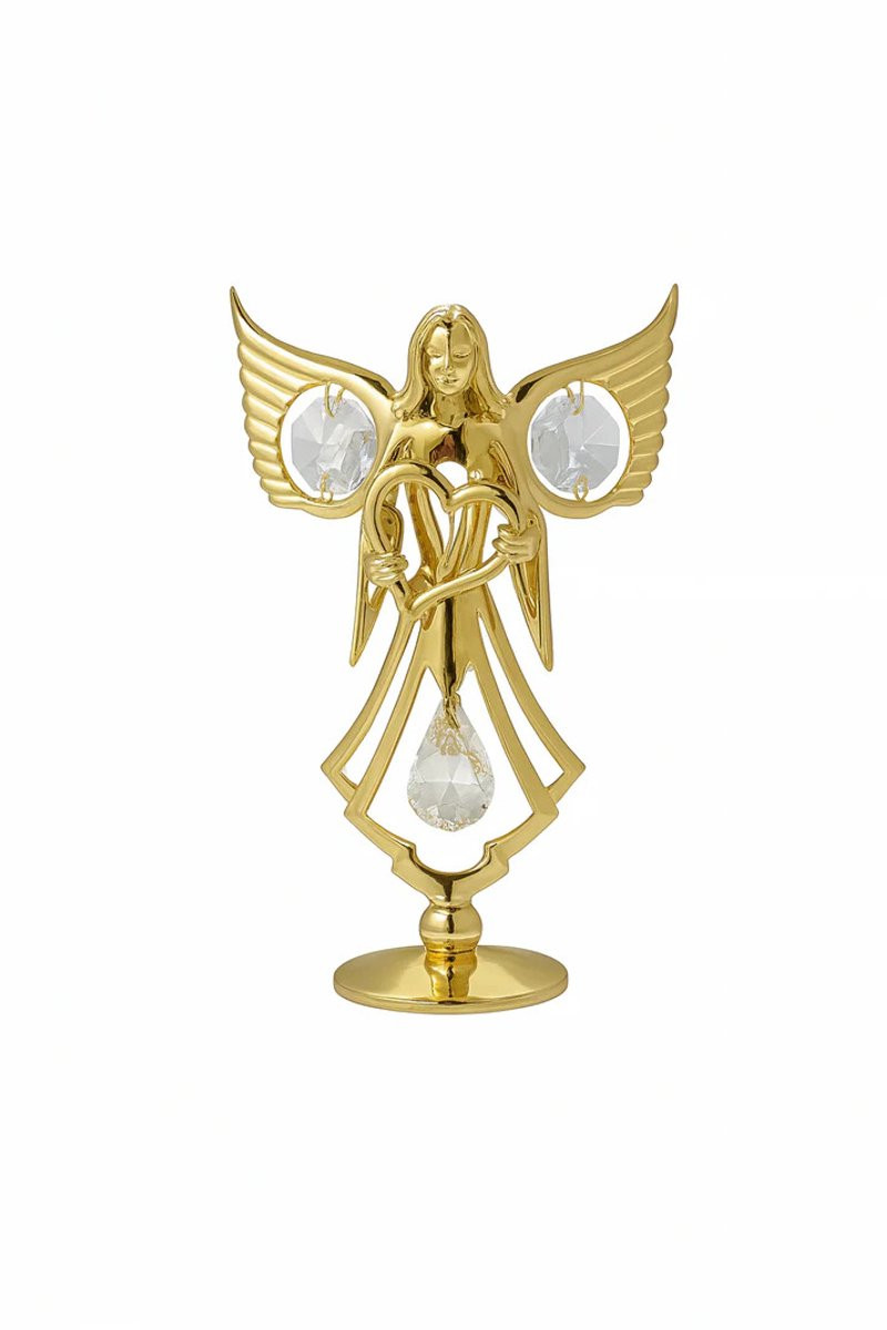Crystocraft Engel 24k goud verguld met Bohemia kristallen