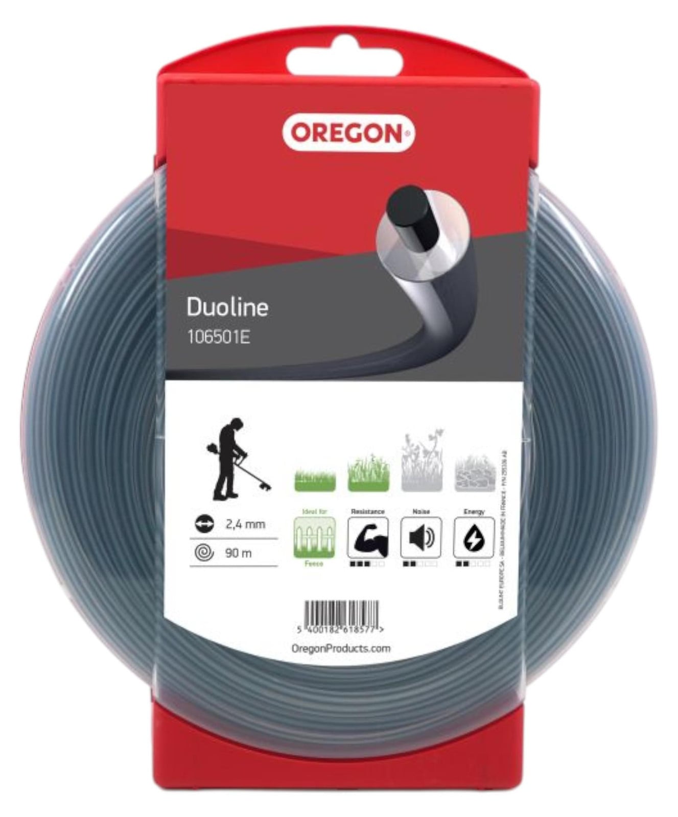 Oregon Duoline maaidraad 2,4 mm 90 meter
