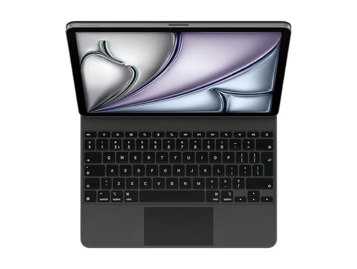 Apple Magic Keyboard-hoes voor de 13-inch iPad Air (M3), comfortabel typen, ingebouwde trackpad, Nederlands - Zwart