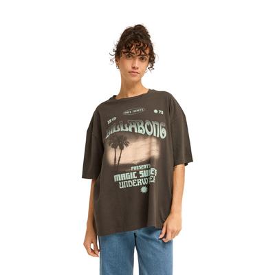 Oversize-Shirt BILLABONG "Take A Tour", Damen, Gr. M, braun (off schwarz), Obermaterial: 100% Baumwolle., Shirts