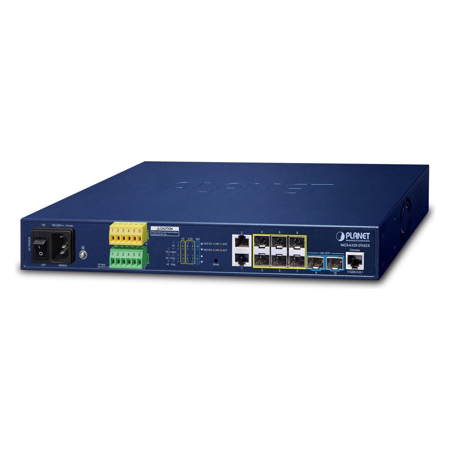 Planet L3 2-Port GE MGS-6320-2T6S2X (2 Ports) (MGS-6320-2T6S2X)