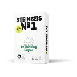 Steinbeis K1206666080B No. 1 - Classic White - Recyclingpapier, A3, 80g, weiß, 500 Blatt