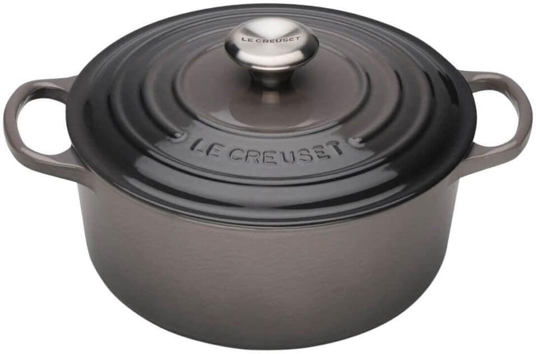 Le Creuset Signature Cast Iron 20cm Round Casserole - Flint