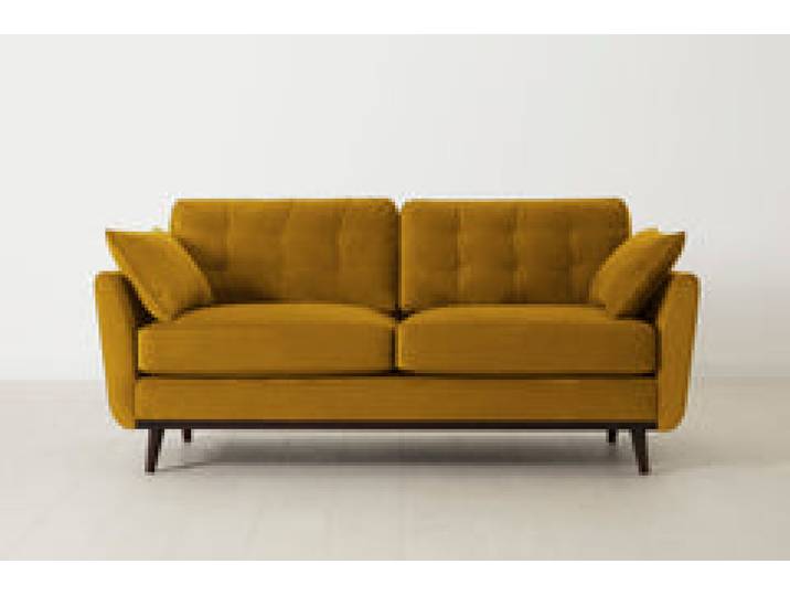 Zweisitzer-Sofa Model 10, Senfgelb