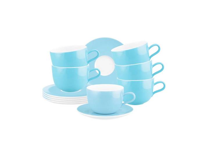 Seltmann Weiden Cappuccinotasse Liberty Pure Colors, 12-tlg., Porzellan