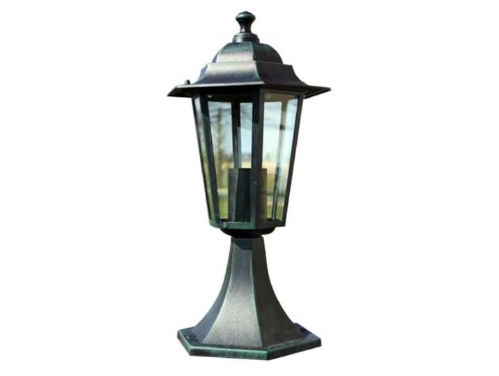 vidaXL Lampe de jardin Vert foncé/Noir Aluminium