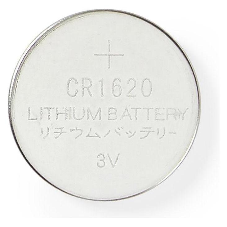 Nedis Lithium-Knopfzelle CR1 620, 3 V, 5 Stück (5 Stk., CR1620) (BALCR16205BL)