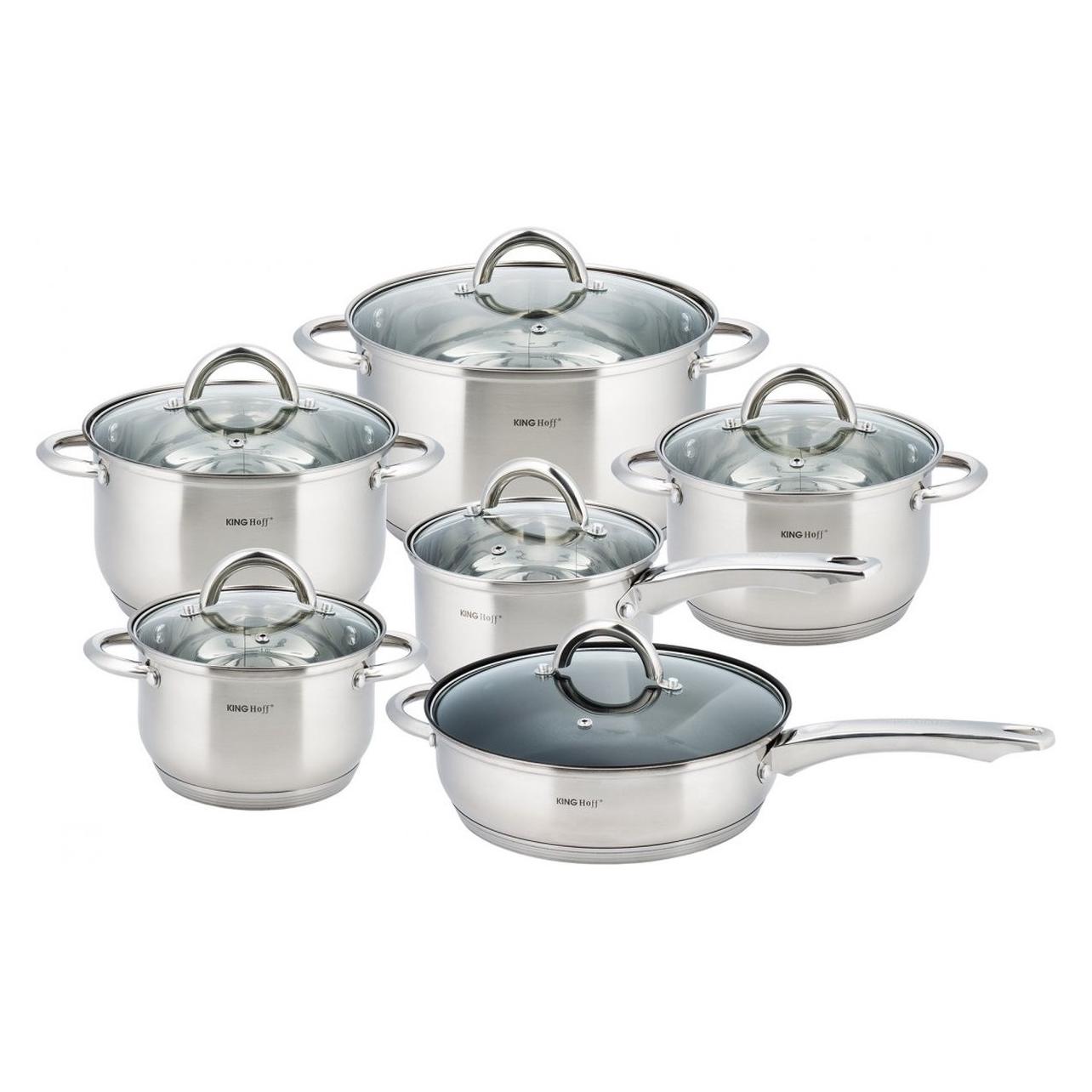 Kinghoff Pot set 12 ELEMENTS. KH-4450 (KH-4450)