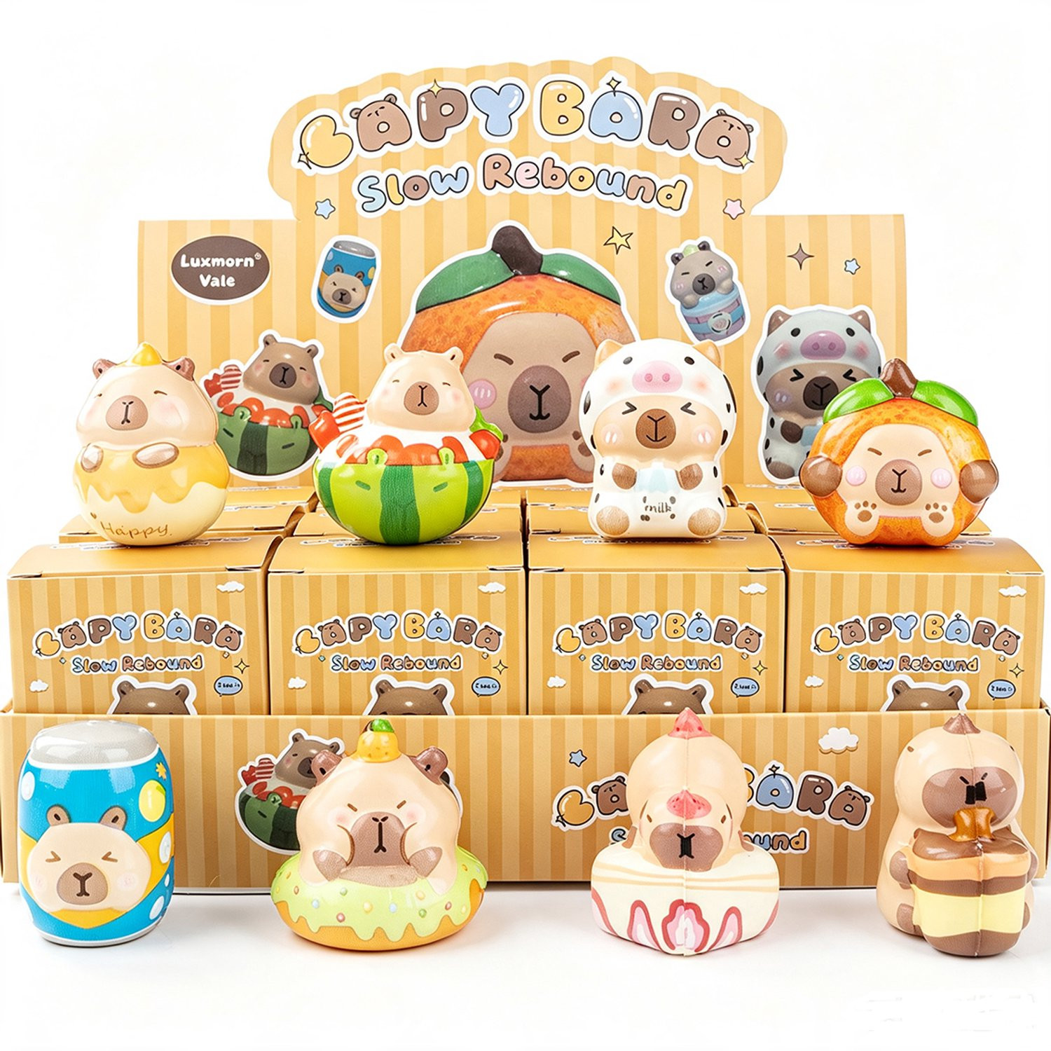 Capybara Squishy 5-6 cm – Slow Rising Fidget Toy – Stressbal – 1 stuk