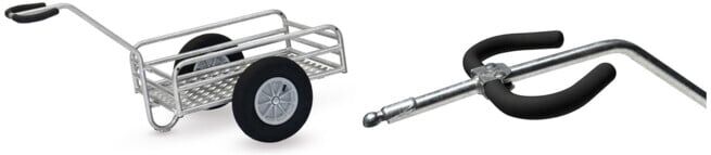 Set fetra Outdoor-Handwagen 6104+Fahrrad-Kupplung mit Universaladapter
