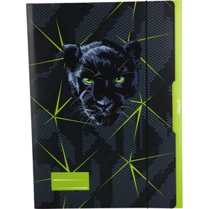 Pelikan Zeichenmappe 276917, Panther, A3, Karton, 3 Einschlagklappen, Gummizug