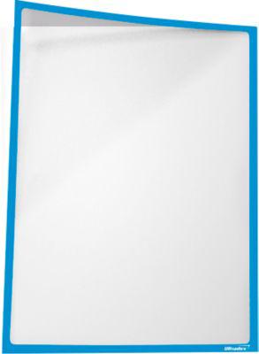 Infotasche, magnetisch, PET-Folie, B 435 x H 312 mm, hoch/quer, blau, 5 Stück