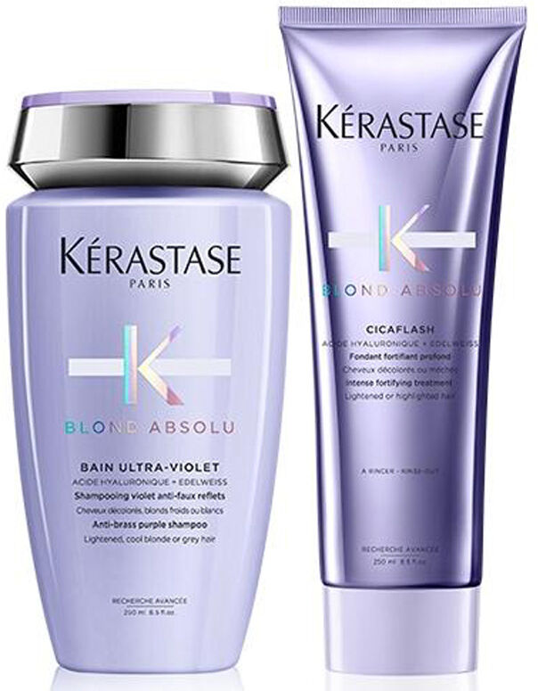 Kérastase Blond Absolu Bain Ultra-Violet 250ml & Cicaflash Conditione