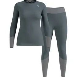 ODLO SET FUNDAMENTALS PERFORMANCE WARM WOMEN Longsleeve & Hose 2027 stormy weather - XL