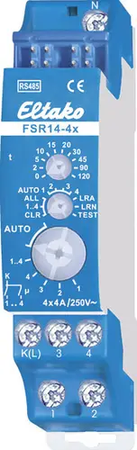 Eltako FSR14-4x RS485 Schaltaktor 4-Kanal Hutschiene Schaltleistung (max.) 1000W