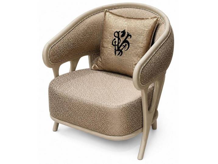 Xlmoebel Sessel Komfortabel Beige Sessel Wohnzimmer Hochwertig Gemütlich (1-St., 1-tlg)