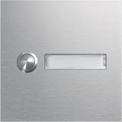 Elcom 5810121 CZM-110 Rund-Taster Modul mit LED-Namensschild 1/1 EB Edelstahl matt MODESTA