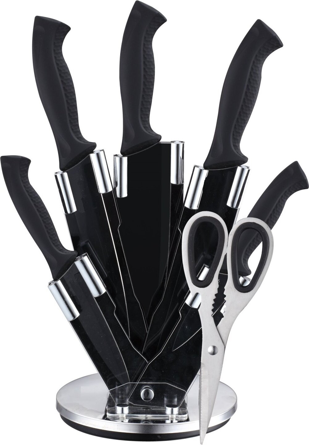 Cheffinger 7-delige professionele messen set met roterende messenhouder en hoogwaardig schilmes in design 4