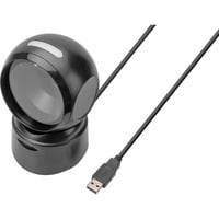1D 2D Desktop USB Barcode Scanner, Barcode-Scanner schwarz, QR-Code kompatibel