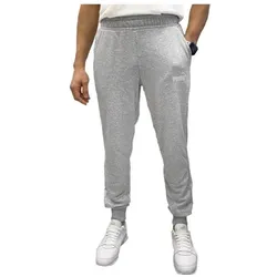 Puma, Herren, Sporthose, Ess+ 2 Col Logo Trainingshose (XL), Grau, Silber