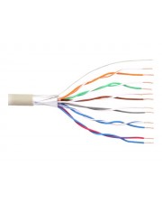 InLine Telefonkabel in Meterware 100 m abgeschirmt robust beige (69977A)