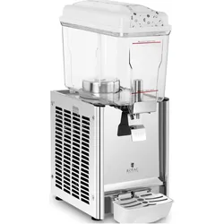 Royal Catering Saftspender Gastro Getränke Dispenser 12 L gekühlt Zapfhahn Getränkespender, Getränkespender, Weiss
