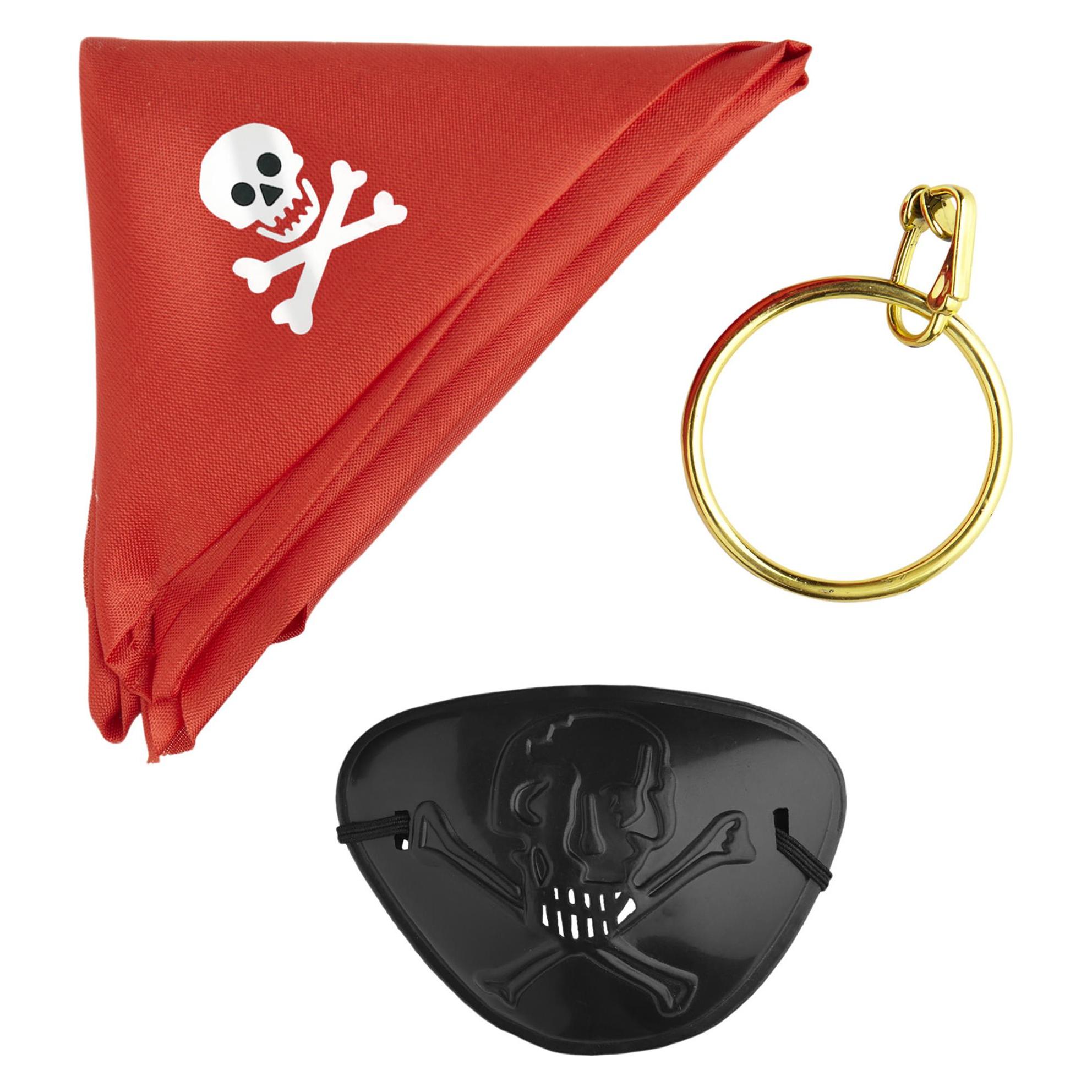 Magni Piratenset mit Bandana Augenklappe, Ohrring (9822P)