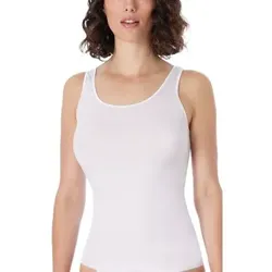 Schiesser Luxury Top Weiß Baumwolle 42 Damen