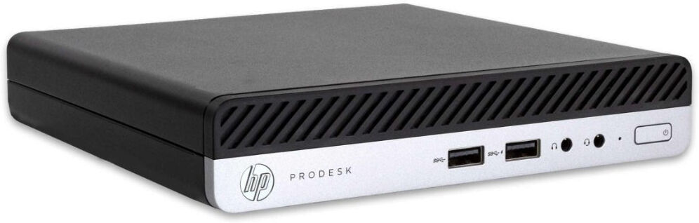 HP ProDesk 400 G4 Desktop Mini, Intel Celeron G4900T, 8GB RAM, 256GB SSD, Windows 11 Pro, ESET Internet Security
