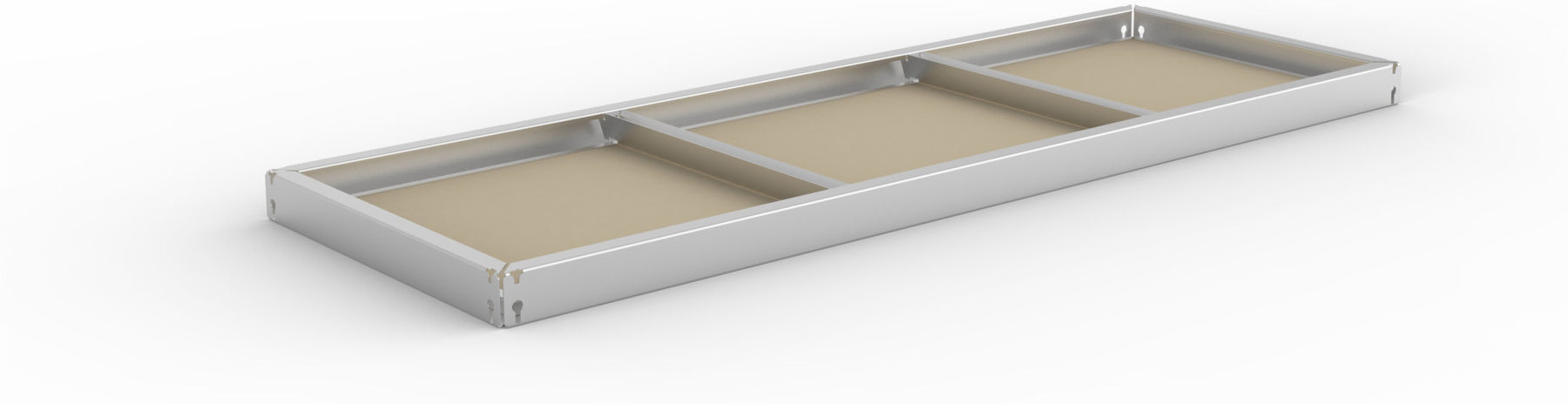META SPEED-RACK Zusatzfachebene 1700x600 mm in verzinkt und Spanplatte (20087059)