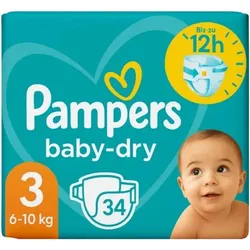 2x Pampers Baby-Dry (Gr. 3, 34 Stk.)