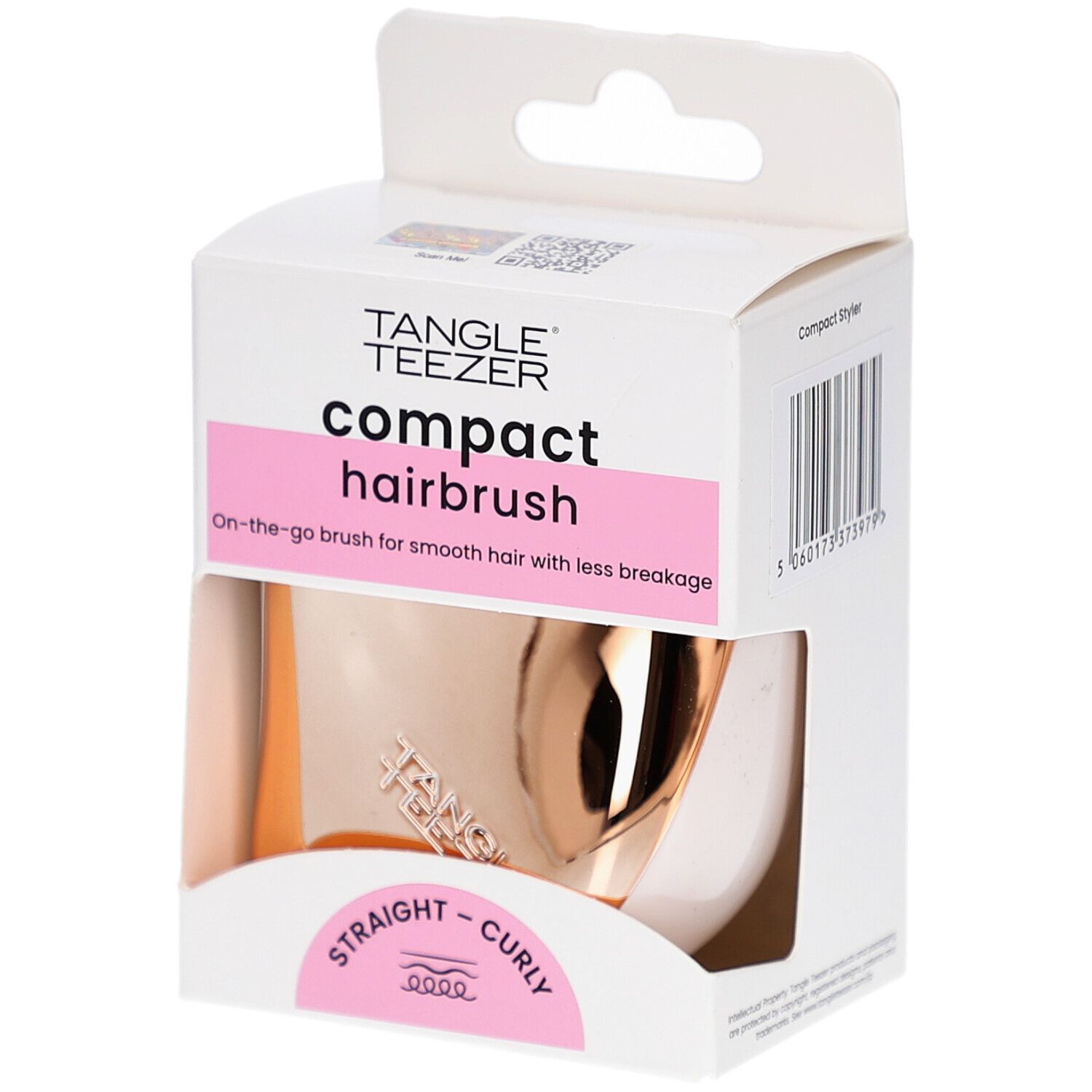 Tangle Teezer Compact Haarbürste Rose Gold Cream 1 St Bürste