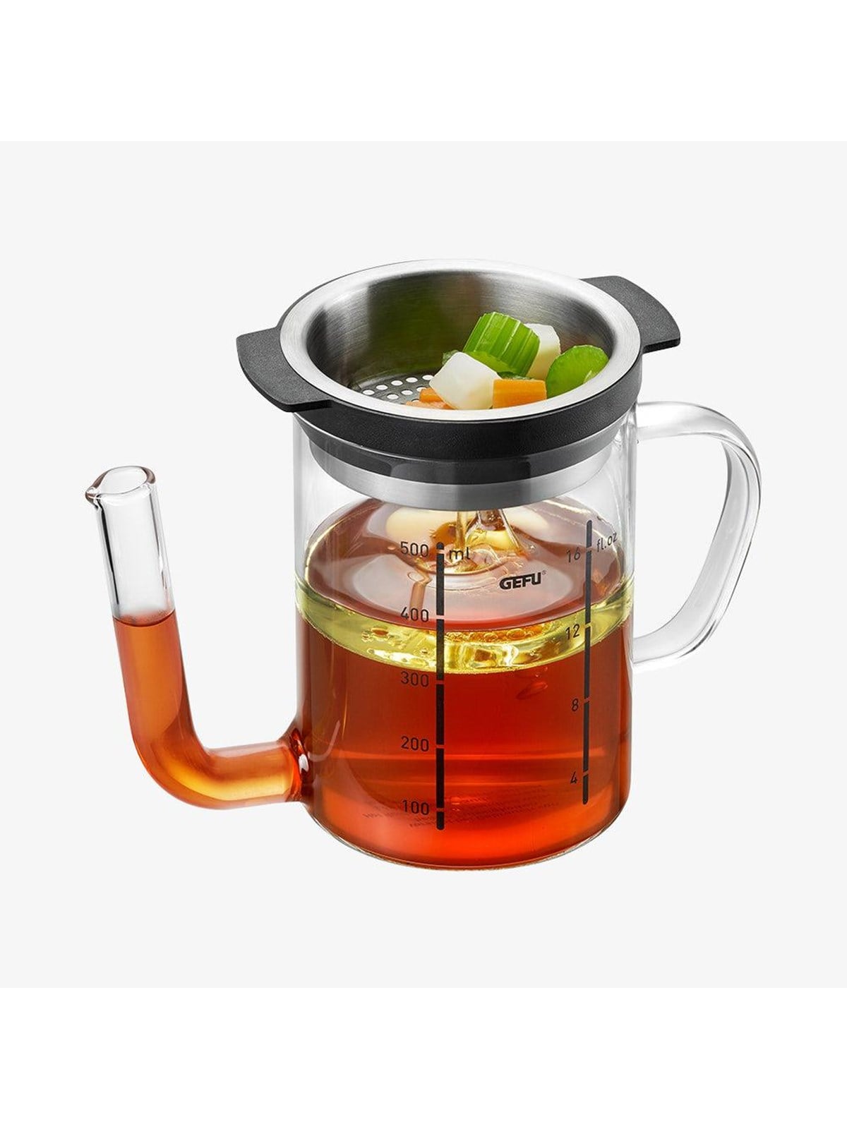 GEFU Krug mit Fettabscheider 1L, Glas