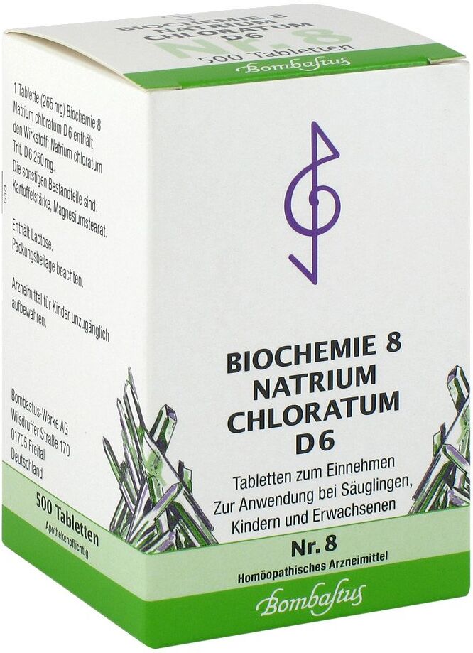 Bombastus Biochemie 8 Natrium chloratum D6 Tabletten 500stk