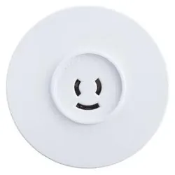 LK, Beleuchtung Zubehör, Runde Lampenfassung Ø80 mm mit Erde, Weiss- Im Beutel für DIY
