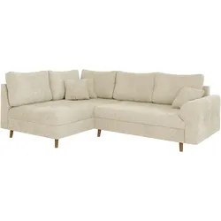 ECKSOFA Sigurd Beige Chenille - Ottomane links