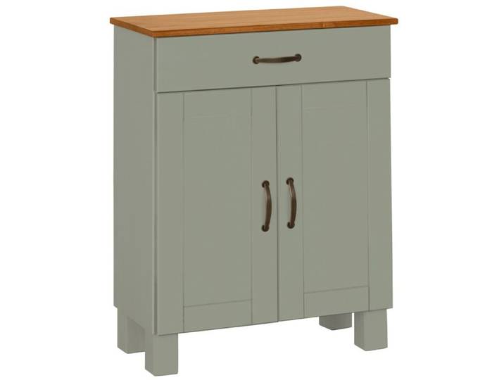 Alby-armoire De Salle De Bain Avec 2 Portes 1 Tiroir Aspect Bois Vert