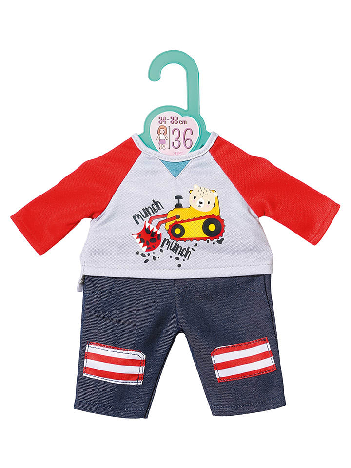 Puppenoutfit "Dolly Moda Trousers + Shirt" in Bunt - ab 12 Monaten - onesize