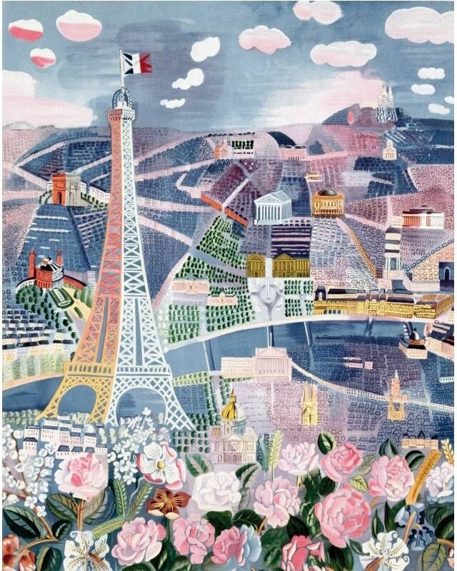 Puzzle Michèle Wilson Puzzle en bois - Paris au printemps - 24 pcs