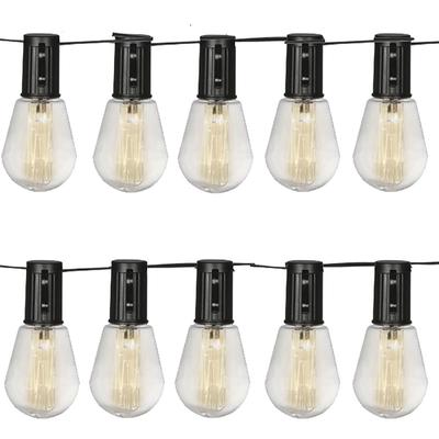 LUXFORM LED-Lichterkette "Luxform Solar Alicante", transparent, Flammen 1 Stk., Gesamtlänge 3,5m, Lichterketten, LED-Lichterkette, Solarenergie, IP44