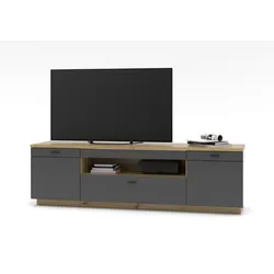 Wohnconcept TV-Lowboard Paola Dekor Grau Graphit