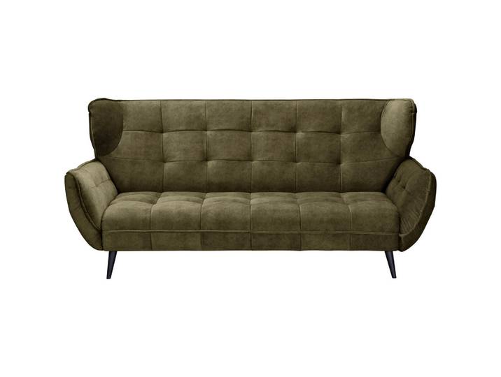 Mid.you 3-Sitzer-Sofa, Olivgrün, Metall, 221x105x98 cm, Rücken echt, Wohnzimmer, Sofas & Couches, Sofas, 3-Sitzer Sofas
