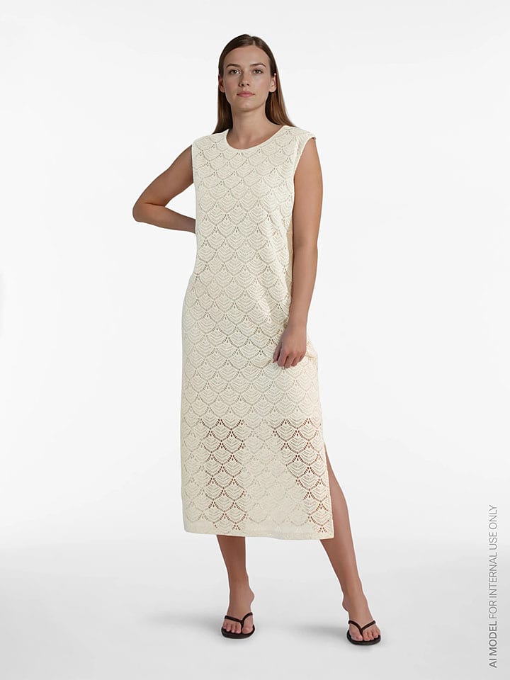 Vila Kleid in Creme - M