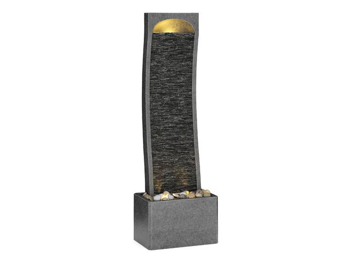 Brunnen Steinoptik mit LED 33 x 20 x 98 cm