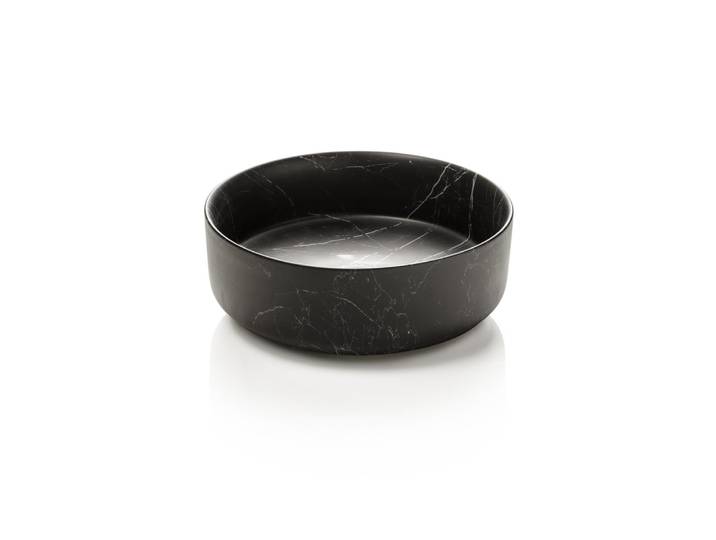 Lavabo à poser noir marquina en céramique