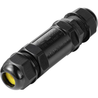 TRU COMPONENTS Kabelverbinder IP68 wasserdicht, Schraubkontakt 3polig, 0,5 - 4,0 mm² TC-14745228 Schwarz TRU COMPONENTS Inhalt: 1 St.